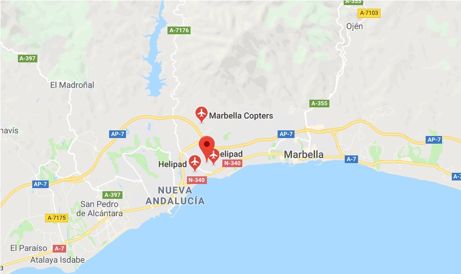 Marbella helicopter charter rental services